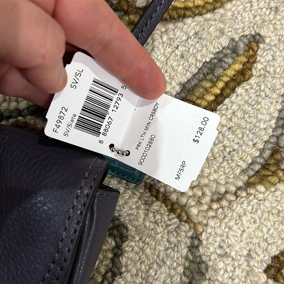 💕 Coach NWT $128 slate mini crossbody bag 💕 - Picture 2 of 12